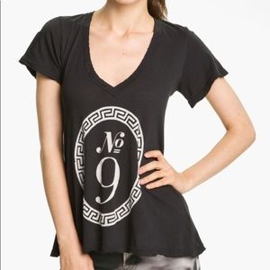 Wildfox No. 9 Distressed T-shirt